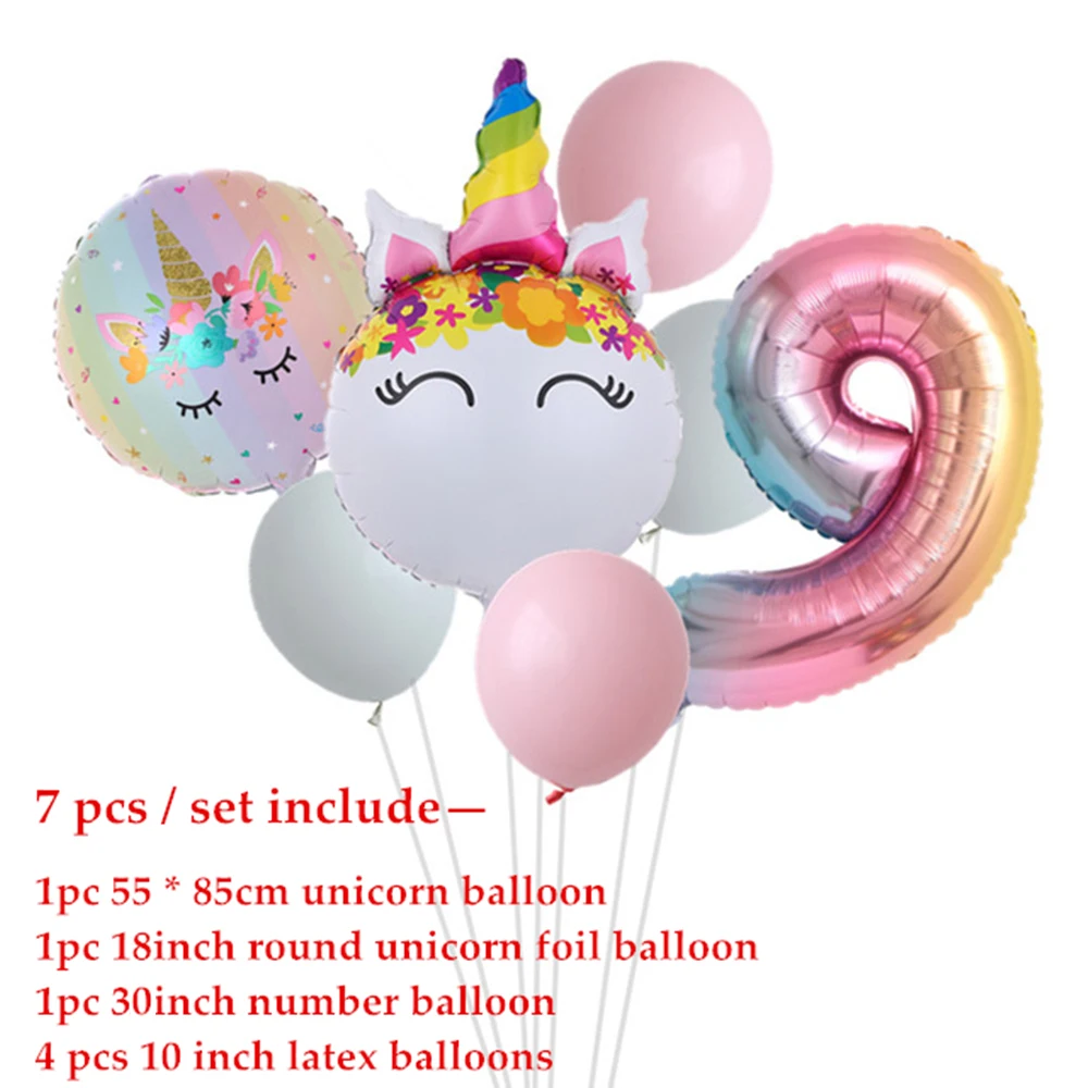 Compleanno 3 anni  Unicorn party decorations, Birthday balloons