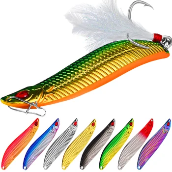 10g Artificial Metal Spoon Long Throw Bait Fishing Lure S-shape Jigging for Trout Saltwater Fish & Pike – Metal Jig – view 2