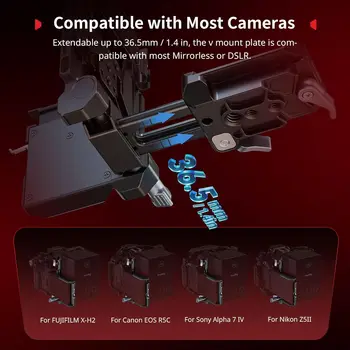 For SMALLRIG All-in-One Compact Camera Video Rig for NEEWER V Mount Battery Plate Kit QR Arca LCD Screen Protection Bracket detail image