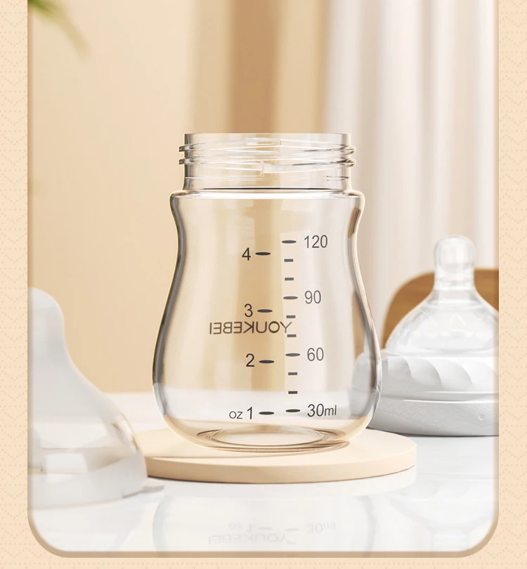 Baby Feeding Glass Bottle Manufacturer 120ml Small Size Newborn Glass