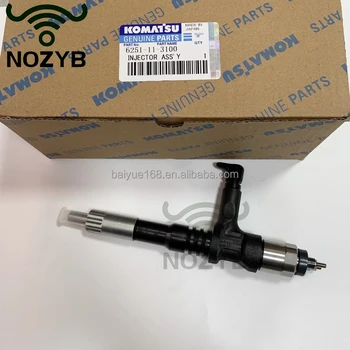 Excavator part For KOMATSU PC400-8 PC450-8 fuel injector 6251-11-3100 engine SAA6D125E Construction Machinery Parts 6251113100