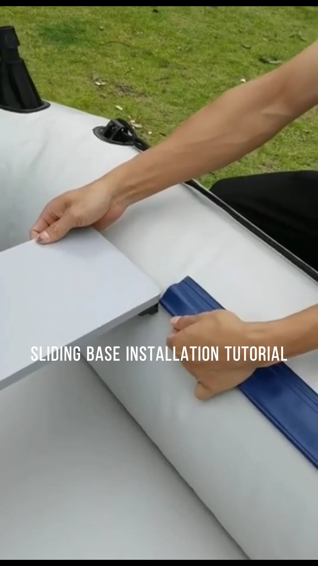 Inflatable Boats Seat With Slide Attachments Waterproof Plywood Plates