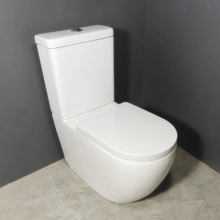 Bathroom Siphonic Flush S Trap Toilet Sanitary Ware Ceramic Dual Flush Toilet Set Two Piece Toilet