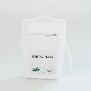 Daily Care CE FDA Certificate Biodegradable PLA Dental Flosser Vegan Corn Starch Mint Dental Picks 50m