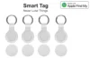 White Airtag + White sleeve(4 pack)