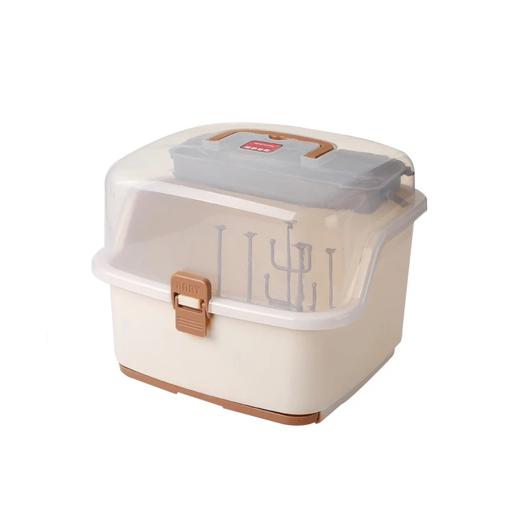 Eco-Friendly Baby Bottle Storage Box  Child Safety Approved Drying Rack & Organizer for Nursery Sustainable Kids Products
