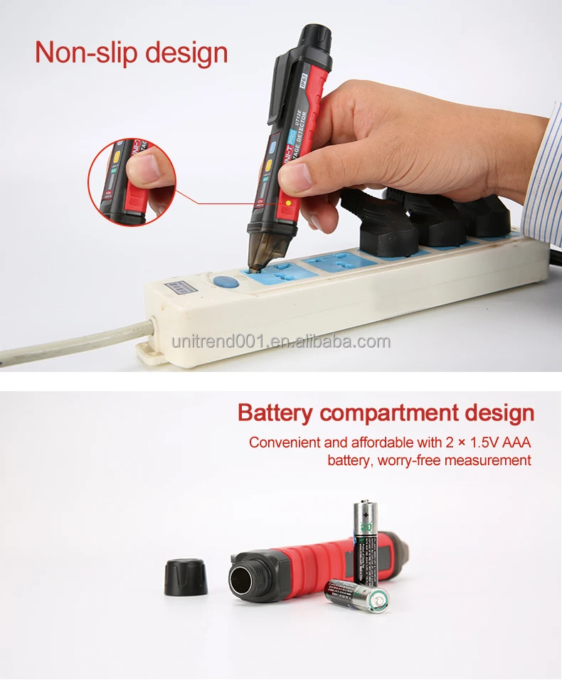 Détecteur De Tension Sans Contact UNI-T UT12M – Gamme 24V à 1000V AC – Stylo Testeur Intelligent