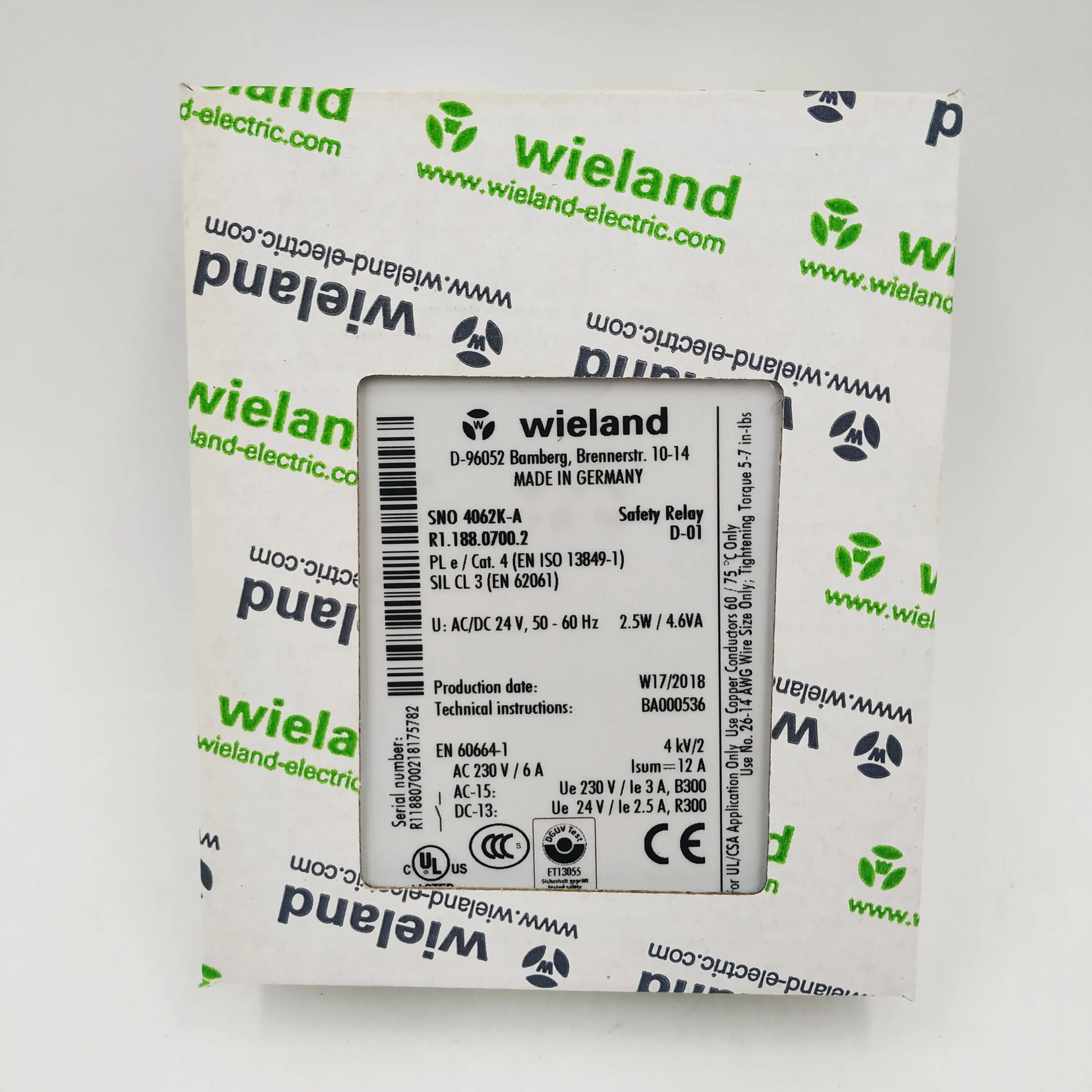 Wie Land Brand New Safety Switch Made In Germany Safety Relays With Din Rail Terminal Blocks By Wie Land Electric Buy Wie Land Safety Swtich Wie Land Safety Relays Wie Land Electric Din