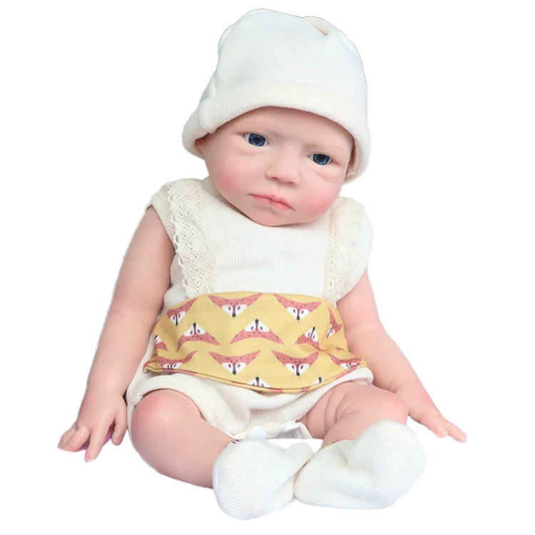 18-Inch Customizable Platinum Silicone Baby Doll Soft Mini Fashion Toy for  Girls Realistic Reborn Newborn Bebe Style