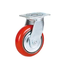 4/5/6/8 INCH  swivel heavy duty castor orange pu casters and wheels