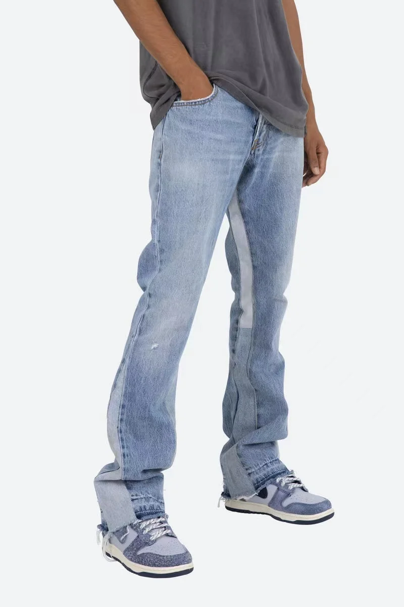 Gingtto Custom Jeans Denim Hip Hop Baggy Jeans Classic Flare Jeans Men ...