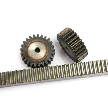 YINGJUN 1.5M-15x15 Length 1500mm Precision Carbon Steel Transmission Spur Rack Gear Slide Rail (Color : 15 15 No Machined
