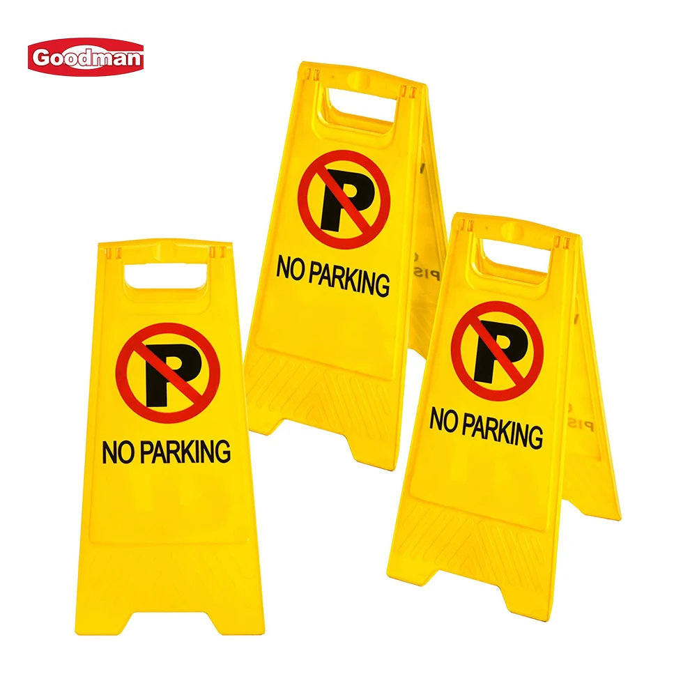 Customized color foldable PP safety caution board plastic warning sign no parking sign wet floor sign