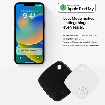 Smart Mini Airtag Anti lost Finder Device For Children Elderly And Pets Work With Apple Find My APP