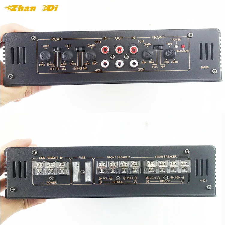 Factory 6800W 12V Full Range Car Amplifier 4 Channel 6800w Powerful Car Stereo Amplifier Car Audio Amplifiers