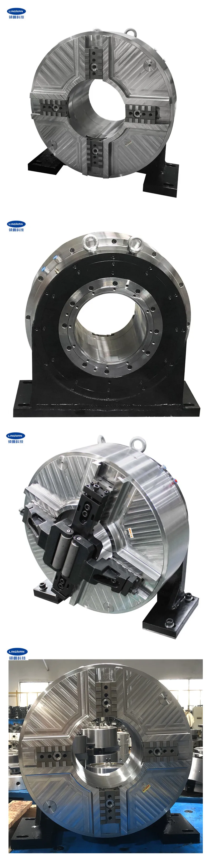 110mm Diameter 4 Jaw Pneumatic Power Chuck for Laser Pipe Cutter and CNC Lathe Machine with 3 Years Warranty