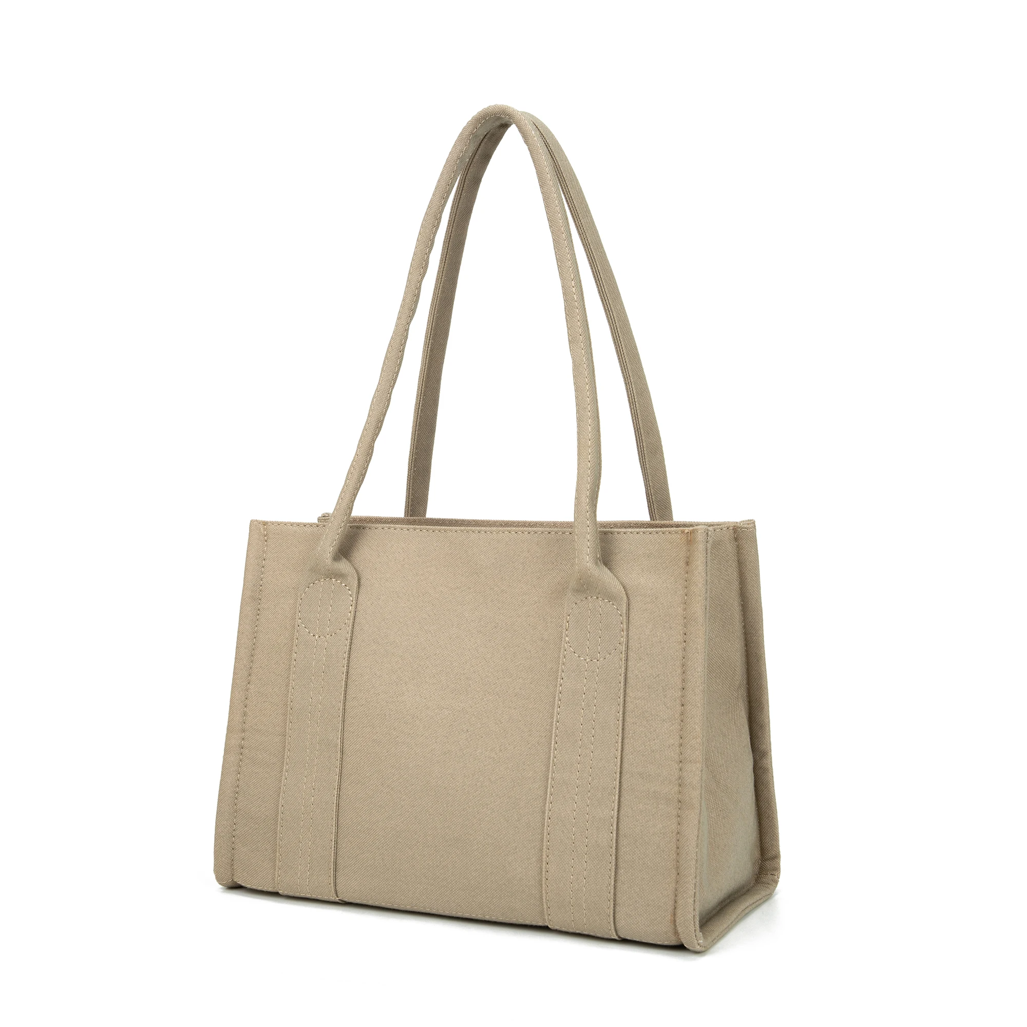 Eco Friendly Natural Fabric Custom Logo Recycled Leisure Shoulder Bag Reusable Degradable Handbag Bamboo Fiber Tote Shopping