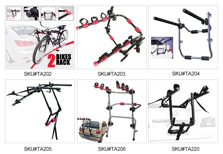 Tootuff Bike Trunk Mount 2bike Car Carrier Rack For Automobile