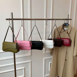 Women's Square Flap Crossbody Shoulder Bag New Fashion PU Leather Bag in Multiple Colors