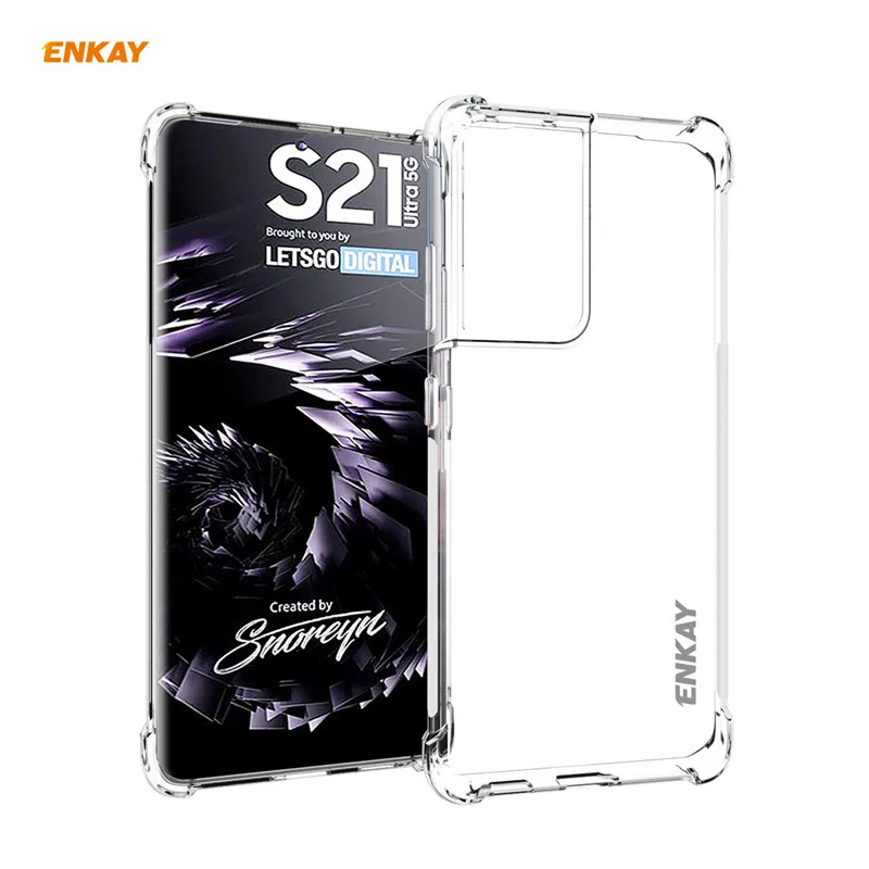 Phone Case For Samsung Galaxy S21 Ultra 5g Enkay Transparent Back Cover Case For Galaxy S21 S21 Ultra S21 Plus Buy For Case Samsung Galaxy S21 Cover Case For Galaxy S21 S21