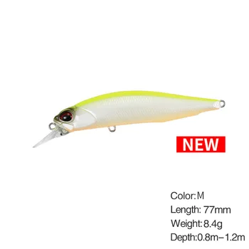Suspending Sinking Minnow Lure, 77mm/8.4g Long Cast Saltwater Bionic Fake Bait for Bass Topmouth Culter – Minnow – view 5