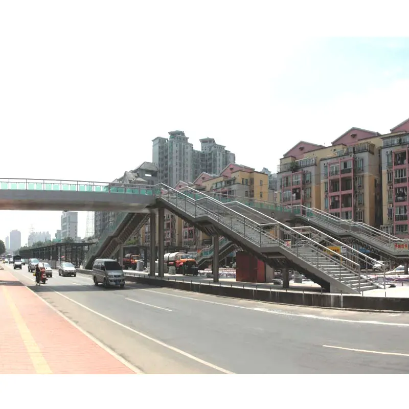 Low Carbon Steel Structures Prefab Bridge for Transportation Project