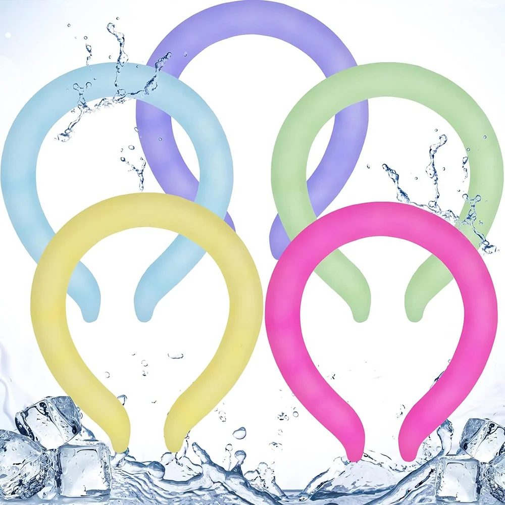 Reusable Neck Cooler Neck Cooling Tube for Summer Outdoor Indoor Cooling and Heat Dissipation Wearable Cooling Neck Wrap