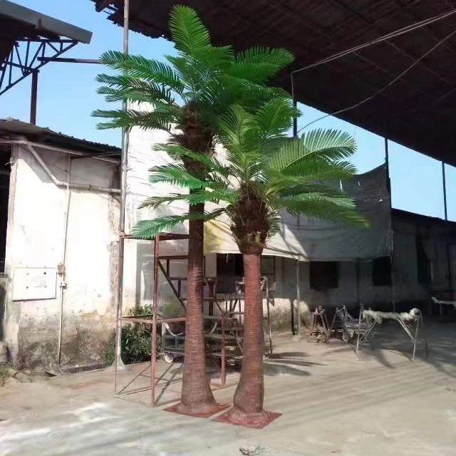 Groe Knstliche Palme fr Innenrume, Hallen, Auenbereiche, Pools,  Kstendekoration, Plastik Groe Kunstpflanze Kokospalme