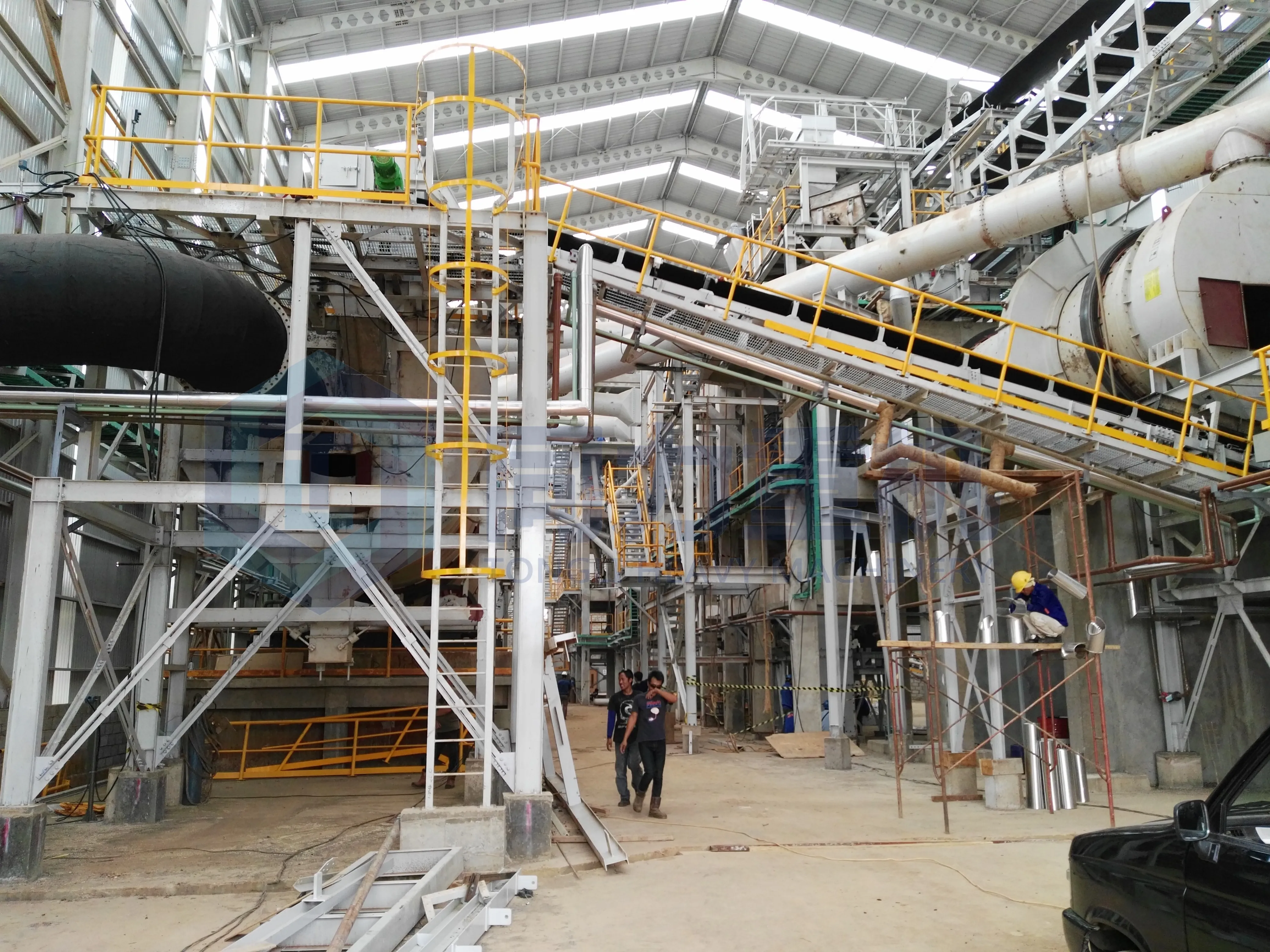 Chemical Fertilizer Production Line Small Potash Fertilizer Making Machine Drying Steam Granulation Plant Blending NPK