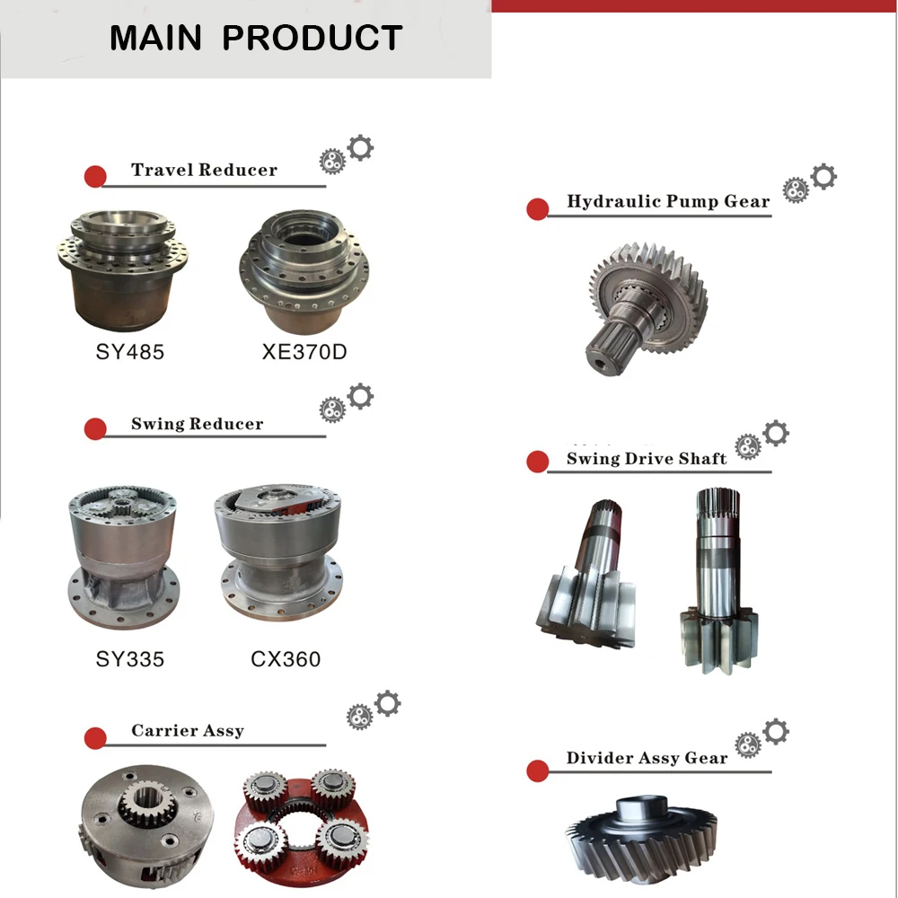 Factory Supply Excavator Spare Part Transmission SWING PINION GEAR JS140