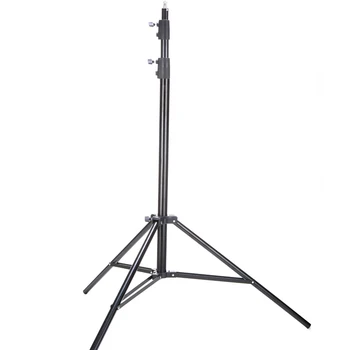 BY-806 280cm Metal Photo Studio Light Stand Adjustable Height Three Section Tripod for Video Camera Accessories