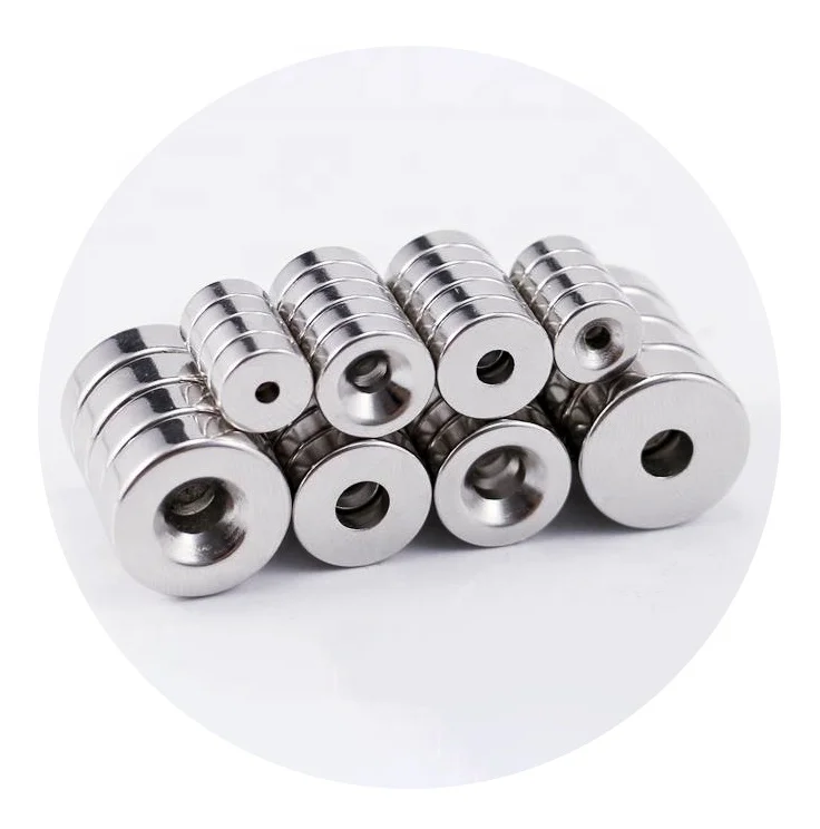 Pemanent magnets disc n52 countersunk neodymium