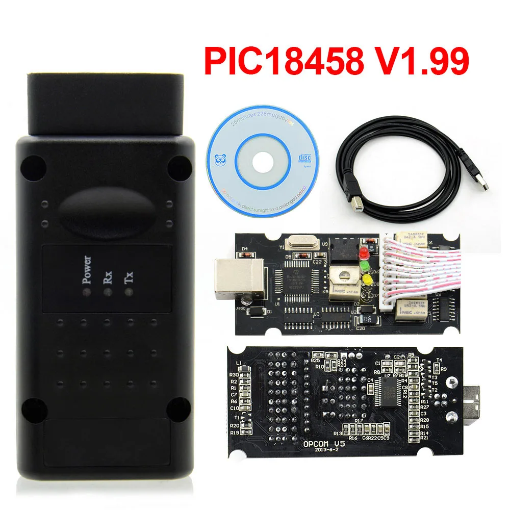 OPCOM V1.70 Flash ažuriranje firmvera OPCOM V5 za Opel Auto Dijagnostički kabel za Opel OP-COM PIC18F458 CAN BUS OBD2 Auto Alati