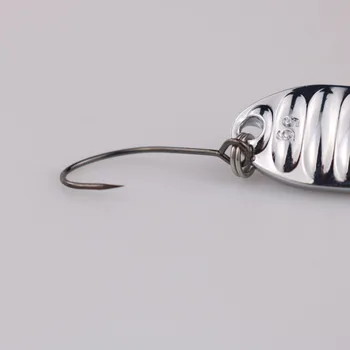Flat-Vibration Sequin Micro-Object Stream Lure Bait Zinc Alloy with Hooks for Bluegill Mandarin Fish – Hooks – view 3