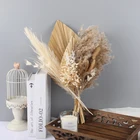 Flowers 2022 Wedding Decoration Leaves Bunny Tails Pampas Grass Natural Dried Flowers Bouquet