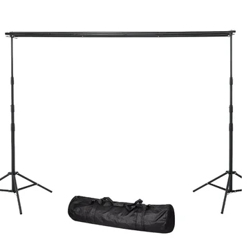BEIYANG Adjustable 10x10ft Three-Axis ABS Background Stand with Private Mold Portable Bag for Studio Party Wedding Photography