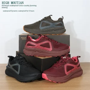 High-end Autumn Winter WP Waterproof Mesh Upper Lace-up Fashion Trend 6-hour All-terrain Outdoor Running Shoes Rubber Outsole