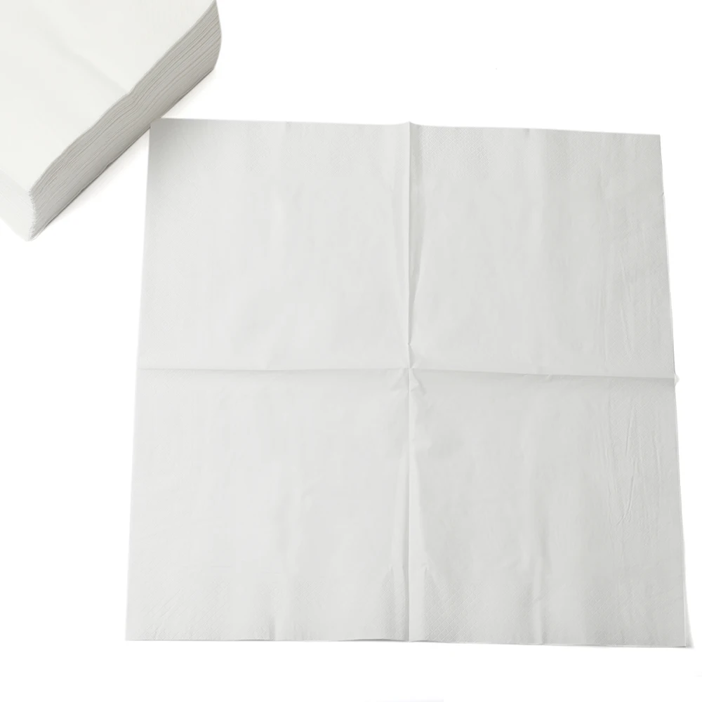 Back Drop Birthday White Tissu Black Dispenser Napkin Cheap Serviettes