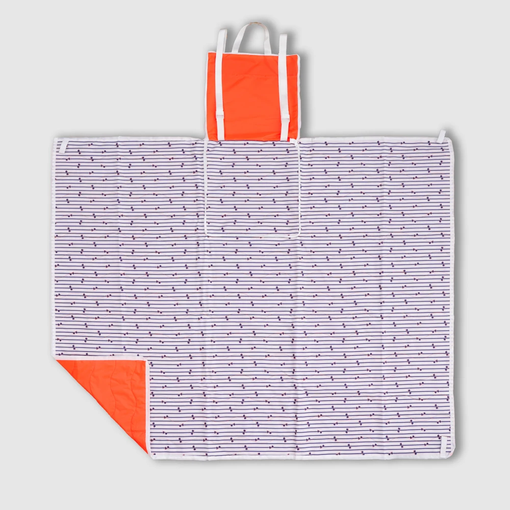 Custom 200x200 Extra Large Cotton Canvas Waterproof Sandproof Picnic