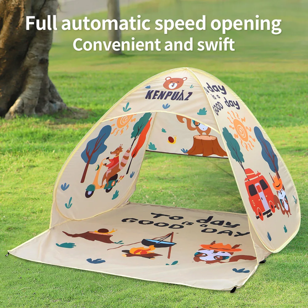 High Quality Beach Waterproof Family Tent Children Outdoor Camping Kids Tents Ventilate Pop up Open Portable for Baby Sun Shade