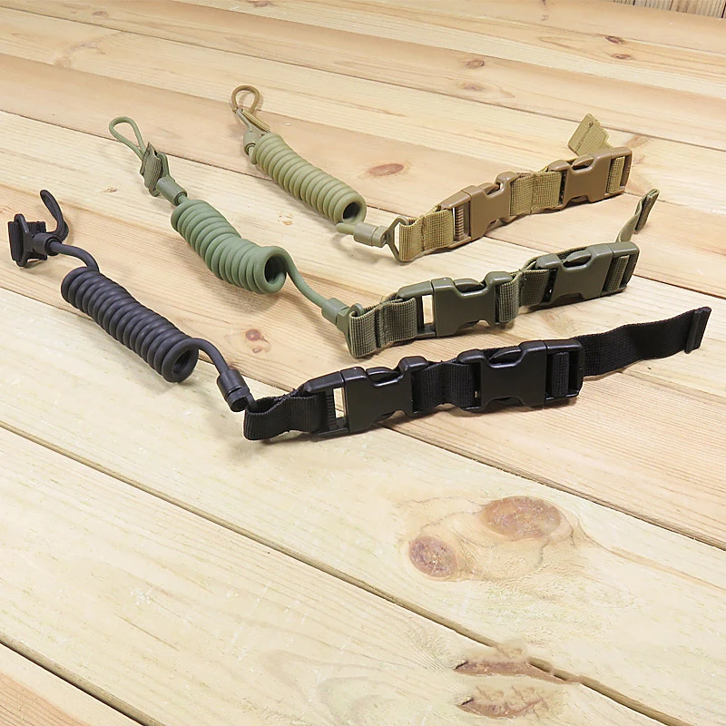 Quick Release Shooting Hunting Strap Combat Gear Lanyard Tactical Spring Lanyard Buy Tactial
