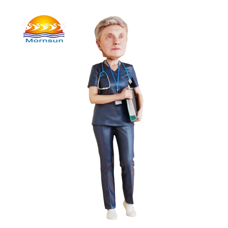 Figurilla de resina personalizada de médico al por mayor, muñeco coleccionable personalizado de profesional médico
