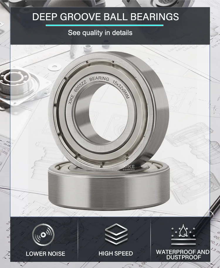 6002ZZ Deep Groove Ball Bearing - Double Shielded Chrome Steel