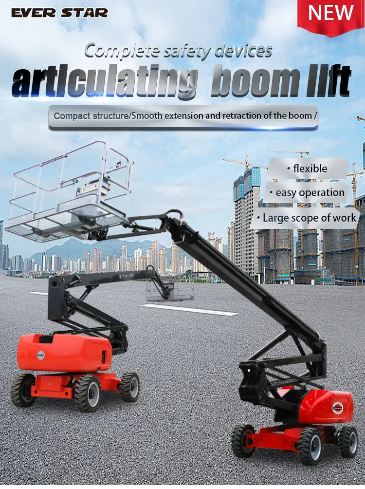 Electric Portable Telescopic Articulated Sky Boom Lift - Buy Boom Lift ...