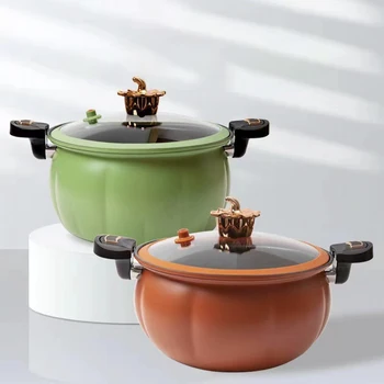 Y42-1 New Style Large Capacity Soup Pot Medical Stone Coating Non-stick Pot Pumpkin Soup Pot Micro Pressure Cookerpots home use