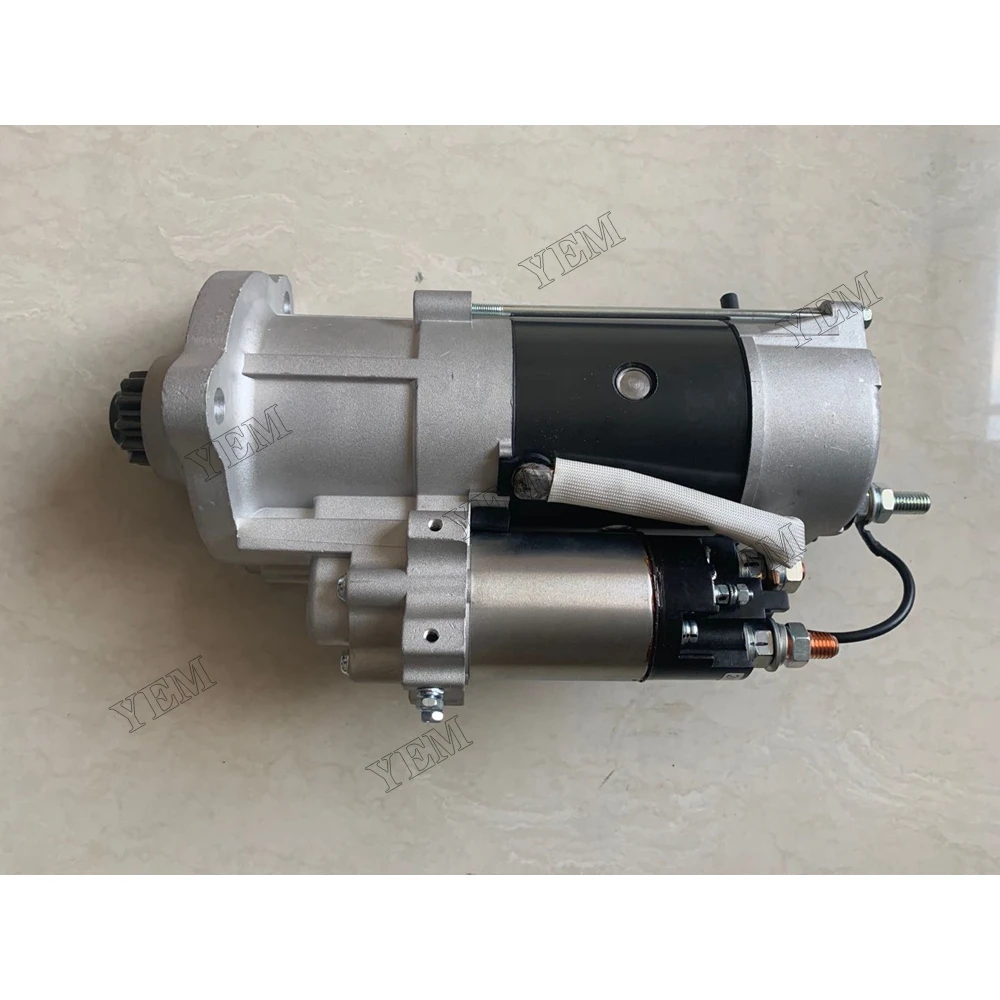 For Mitsubishi D12D D12E EC360 Starter Motor Genuine Engine Parts 4