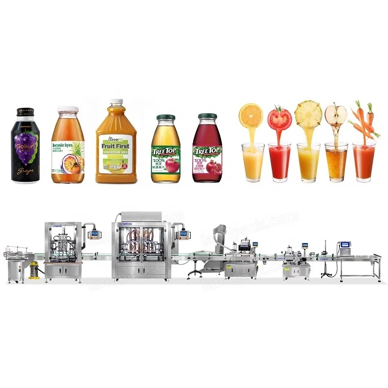 Automated Linear Servo Pump 750ml Milk Fruit Juice Bottle Filling Machines Machine