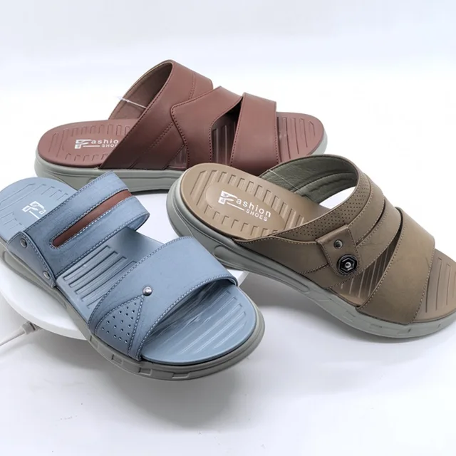 Arabian Sandals High Quality Pu Leather Handmade Shoes Factory Luxury Ramadan Dubai Gulf Arabic Men Slippers