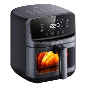 AOJA  Stainless Steel 4.5L 5L New  Oil Free Fryer Electric Deep Digital Rapid Smart Air Fryer Stainless Steel