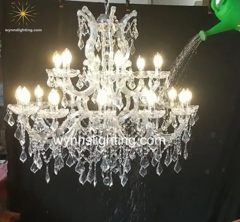 Outdoor Crystal Chandelier Lighting Waterproof Ip67 Pendant Lamp